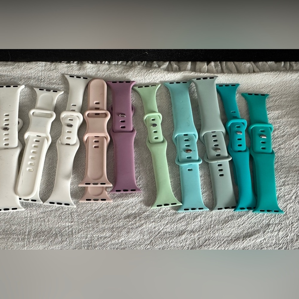 26 Silicone Watch Bands, rainbow of colors